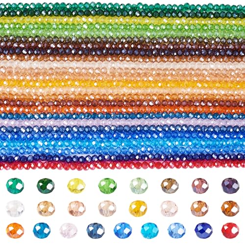 FASHEWELRY Facettierte Glasperlen, 4 mm, galvanisiert, glänzend, rund, Kristall-Abstandshalter, für Bastelarbeiten, Armbänder, Halsketten, Ohrringe, Schmuckherstellung, 2825 Stück FASHEWELRY Facettierte Glasperlen, 4 mm, galvanisiert, glänzend, rund, Kristall-Abstandshalter, für Bastelarbeiten, Armbänder, Halsketten, Ohrringe, Schmuckherstellung, 2825 Stück von FASHEWELRY