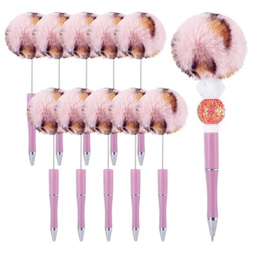 FASHEWELRY Flauschige Kugelschreiber, Plüsch-Kugelschreiber, Pompom-Kugelschreiber für DIY, personalisierte Stiftdekoration, Schule, Büro, Schreibbedarf, Flamingo, 10 Stück FASHEWELRY Flauschige Kugelschreiber, Plüsch-Kugelschreiber, Pompom-Kugelschreiber für DIY, personalisierte Stiftdekoration, Schule, Büro, Schreibbedarf, Flamingo, 10 Stück von FASHEWELRY