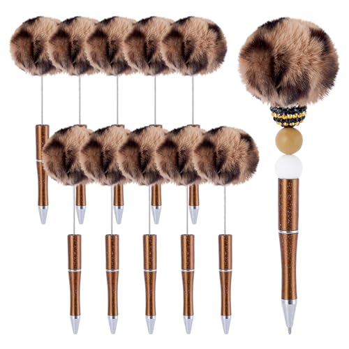 FASHEWELRY Flauschige Kugelschreiber, Plüsch-Kugelschreiber, Pompom-Kugelschreiber für DIY, personalisierte Stiftdekoration, Schule, Büro, Schreibbedarf, Sienna FASHEWELRY Flauschige Kugelschreiber, Plüsch-Kugelschreiber, Pompom-Kugelschreiber für DIY, personalisierte Stiftdekoration, Schule, Büro, Schreibbedarf, Sienna von FASHEWELRY