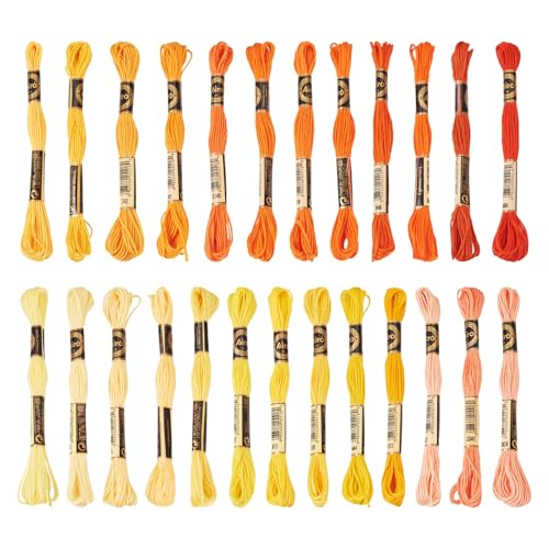 FASHEWELRY Freundschaftsarmband, 218 m, orangefarbenes Polyester-Stickgarn, 1 mm, Kreuzstich, Baumwollgarn für Handnähen, Beutel, Quasten, Kissen, Geburtstagskarte, DIY FASHEWELRY Freundschaftsarmband, 218 m, orangefarbenes Polyester-Stickgarn, 1 mm, Kreuzstich, Baumwollgarn für Handnähen, Beutel, Quasten, Kissen, Geburtstagskarte, DIY von FASHEWELRY