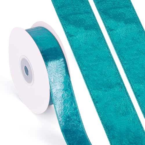 FASHEWELRY Grünes Satinband, Kunstleder, Polyester, 25 mm, 20 Meter, dicke Bänder für Geschenkverpackungen, Weihnachten, Geburtstag, Hochzeit, Party-Dekoration FASHEWELRY Grünes Satinband, Kunstleder, Polyester, 25 mm, 20 Meter, dicke Bänder für Geschenkverpackungen, Weihnachten, Geburtstag, Hochzeit, Party-Dekoration von FASHEWELRY