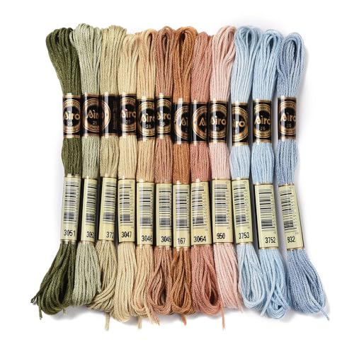 FASHEWELRY Kreuzstichgarn für Schmuckherstellung, 1 mm Polyester-Stickgarn, Stickgarn, Großpackung für Armband, Stricken, Maschenzubehör (Regenbogen) von FASHEWELRY