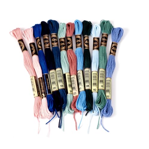 FASHEWELRY Kreuzstichgarn für Schmuckherstellung, 1 mm Polyester-Stickgarn, Stickgarn, Großpackung für Armband, Stricken, Maschenzubehör (Regenbogen) von FASHEWELRY