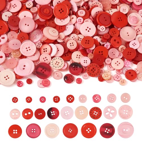 FASHEWELRY Kunstharzknöpfe, 7–25 mm, bunt, 2 Löcher, 4 Löcher, für Heimwerker, Stricken, Häkeln, Basteln, handgefertigt, bunt, 400–600 Stück FASHEWELRY Kunstharzknöpfe, 7–25 mm, bunt, 2 Löcher, 4 Löcher, für Heimwerker, Stricken, Häkeln, Basteln, handgefertigt, bunt, 400–600 Stück von FASHEWELRY