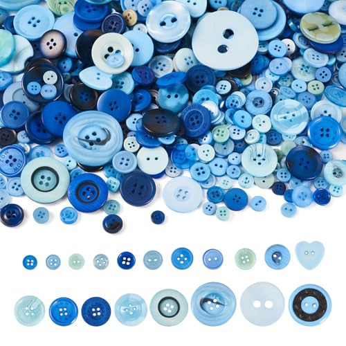 FASHEWELRY Kunstharzknöpfe, 7–25 mm, bunt, 2 Löcher, 4 Löcher, für Heimwerker, Stricken, Häkeln, Basteln, handgefertigt, bunt, 400–600 Stück FASHEWELRY Kunstharzknöpfe, 7–25 mm, bunt, 2 Löcher, 4 Löcher, für Heimwerker, Stricken, Häkeln, Basteln, handgefertigt, bunt, 400–600 Stück von FASHEWELRY