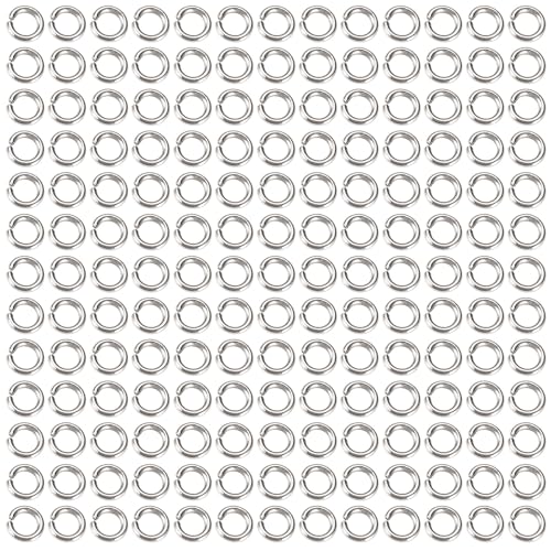FASHEWELRY Offene Binderinge aus Edelstahl, 5 mm, 18 Gauge, runde Ringverbinder, Metall, offene O-Stecker für DIY, Basteln, Halsketten, Armbänder, Schlüsselanhänger, 2500 Stück FASHEWELRY Offene Binderinge aus Edelstahl, 5 mm, 18 Gauge, runde Ringverbinder, Metall, offene O-Stecker für DIY, Basteln, Halsketten, Armbänder, Schlüsselanhänger, 2500 Stück von FASHEWELRY