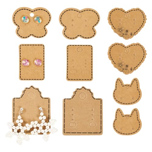 FASHEWELRY Präsentationskarten für Ohrstecker, mit Löchern, Papierohrringe, Geschenkkartenhalter, Schmetterling, Herz, rechteckig, Katze, für Schmuckverpackungen, kleine Unternehmen, 150 Stück FASHEWELRY Präsentationskarten für Ohrstecker, mit Löchern, Papierohrringe, Geschenkkartenhalter, Schmetterling, Herz, rechteckig, Katze, für Schmuckverpackungen, kleine Unternehmen, 150 Stück von FASHEWELRY