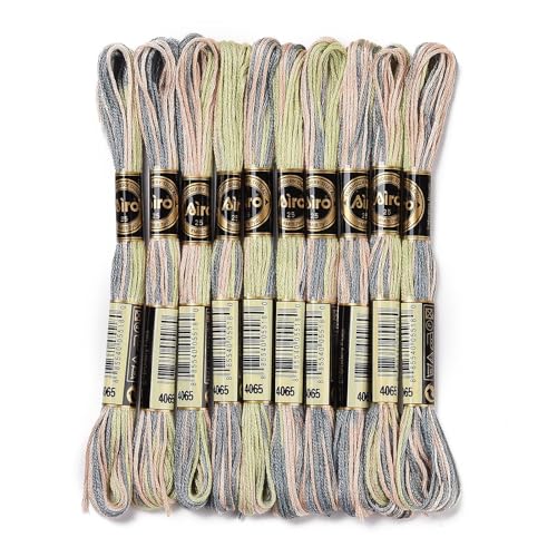FASHEWELRY Stickgarn, 10 Knäuel, 0,5 mm, gefärbtes Kreuzstichgarn, 6-lagig, Freundschaftsarmband, Schnur für Schmuckherstellung, Armbänder, Nähen, Stricken, Nähen, Basteln, DIY (Dunkelmeergrün) FASHEWELRY Stickgarn, 10 Knäuel, 0,5 mm, gefärbtes Kreuzstichgarn, 6-lagig, Freundschaftsarmband, Schnur für Schmuckherstellung, Armbänder, Nähen, Stricken, Nähen, Basteln, DIY (Dunkelmeergrün) von FASHEWELRY