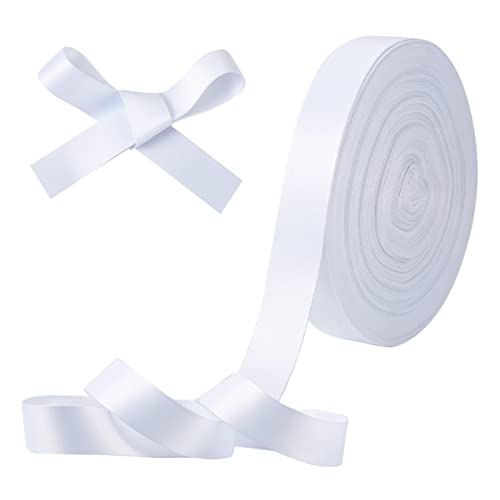 Fashewelry Sublimations-Satinband, 25 mm, Thermo-Transferstoff, Polyester, seidiges Band, 22,7 m, für Geschenkverpackungen, Blumensträuße, Basteln, Kranz, Haarschleifen, Weiß Fashewelry Sublimations-Satinband, 25 mm, Thermo-Transferstoff, Polyester, seidiges Band, 22,7 m, für Geschenkverpackungen, Blumensträuße, Basteln, Kranz, Haarschleifen, Weiß von FASHEWELRY