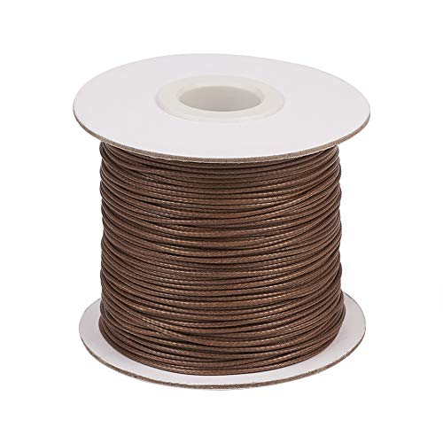 Sienna Schnur aus gewachstem Polyester, 1 mm, 80 m/Rolle Sienna Schnur aus gewachstem Polyester, 1 mm, 80 m/Rolle von FASHEWELRY