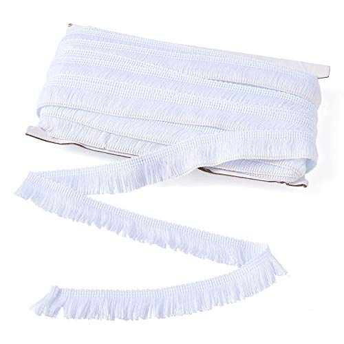 Spitzenband mit Fransen, 2,5 cm, Polyesterfaser, zum Nähen, für Kleidung, Basteln, Bettwäsche, Heimdekorationen, 22 m Spitzenband mit Fransen, 2,5 cm, Polyesterfaser, zum Nähen, für Kleidung, Basteln, Bettwäsche, Heimdekorationen, 22 m von FASHEWELRY