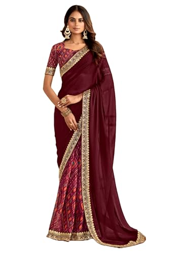 Damen Schweres Georgette-Muster mit Stickerei Bordüre Arbeit Bollywood Wear Suit 13894 (2) von FASHION BAZAR 365