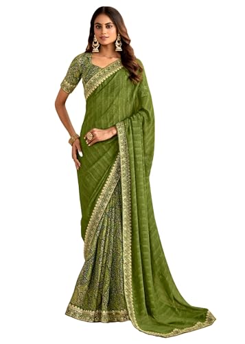 Damen Schweres Georgette-Muster mit Stickerei Bordüre Arbeit Bollywood Wear Suit 13894 (4) von FASHION BAZAR 365