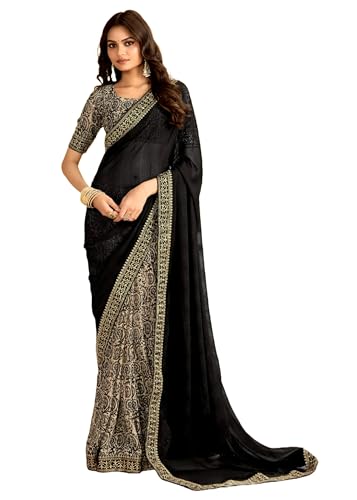 Damen Schweres Georgette-Muster mit Stickerei Bordüre Arbeit Bollywood Wear Suit 13894 (8) von FASHION BAZAR 365