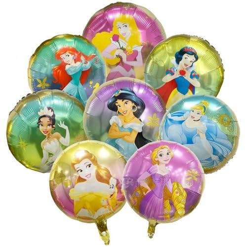 Fashion Yo Ballon Girlande Bogen Kit Macaron Metallic Konfetti Ballons für Geburtstagsfeier Hochzeit Taufe Kommunion Dekorationen (Prinzessin 8pcs) von FASHION YO