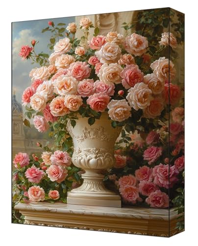 Malen Nach Zahlen Erwachsene Blumen, DIY Malen Nach Zahlen Kinder ab 7 Mit Pinsels und Acrylfarbe, Hobby Erwachsene Kreativ, Knitterfreie Leinwand Kit Ohne Rahmen Wanddeko 80 x 110cm Landschaft G-326 von FASLQQAA