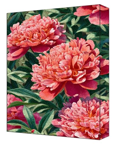 Malen Nach Zahlen Erwachsene Blumen, DIY Malen Nach Zahlen Kinder ab 7 Mit Pinsels und Acrylfarbe, Hobby Erwachsene Kreativ, Knitterfreie Leinwand Kit Ohne Rahmen Wanddeko 80 x 110cm Landschaft G-328 von FASLQQAA