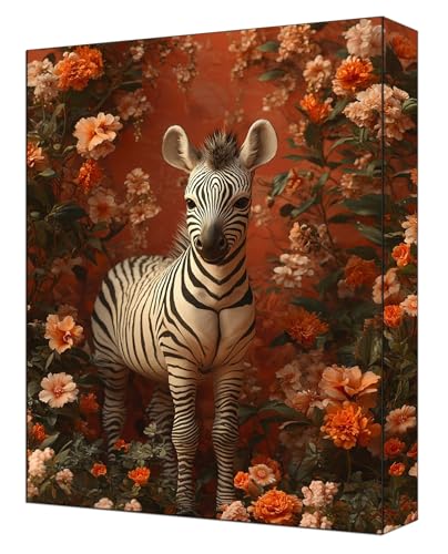 Malen Nach Zahlen Erwachsene Zebra, DIY Malen Nach Zahlen Kinder ab 7 Mit Pinsels und Acrylfarbe, Hobby Erwachsene Kreativ, Knitterfreie Leinwand Kit Als Geschenke, Ohne Rahmen 20 x 30cm Blumen G-2 Malen Nach Zahlen Erwachsene Zebra, DIY Malen Nach Zahlen Kinder ab 7 Mit Pinsels und Acrylfarbe, Hobby Erwachsene Kreativ, Knitterfreie Leinwand Kit Als Geschenke, Ohne Rahmen 20 x 30cm Blumen G-2 von FASLQQAA