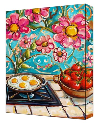 Malen nach Zahlen Erwachsene Set, DIY Malen Nach Zahlen Blumen mit 3 Pinseln und Acrylfarben, Knitterfreie Leinwand 50 x 70cm, Paint by Numbers für Erwachsene Ohne Rahmen, Heimdekoration Obst G-350 von FASLQQAA