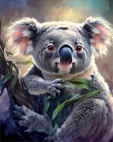 Tier Diamond Painting, Diamond Painting für Kinder Koala DIY Bastelset Erwachsene, Damen Favorit Alle Full Kristall Strass Leinwand Handwerk ,Kreative Geschenk, Wanddekoration für Zuhause 60x80cm Y-5 Tier Diamond Painting, Diamond Painting für Kinder Koala DIY Bastelset Erwachsene, Damen Favorit Alle Full Kristall Strass Leinwand Handwerk ,Kreative Geschenk, Wanddekoration für Zuhause 60x80cm Y-5 von FASLQQAA