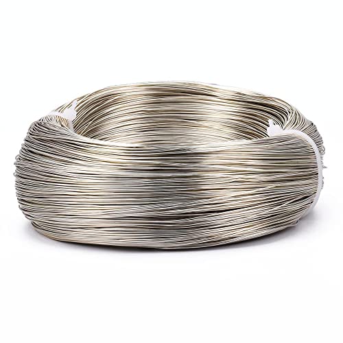 Aluminiumdraht, 0,6 mm, 280 m/250 g, flexible Basteldrähte for Bastelarbeiten, Herstellung, Zubehör, DIY-Material, Verbrauchsmaterialien (Color : ChampagnGold, Size : 0.6mm) von FASOLI