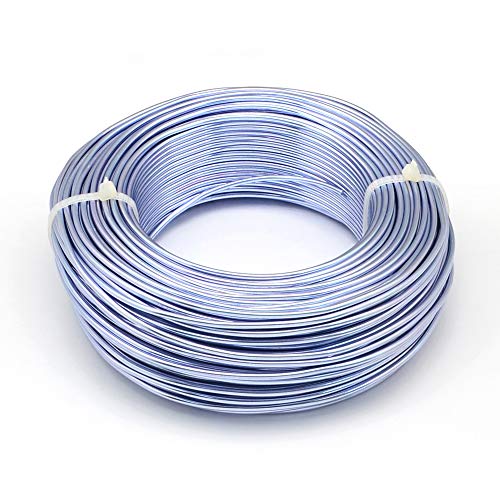 FASOLI Aluminiumdraht, 0,6 mm, 280 m/250 g, Flexible Basteldrähte for Bastelarbeiten, Herstellung, Zubehör, DIY-Material, Verbrauchsmaterialien (Color : Lilac Color, Size : 0.6mm) von FASOLI