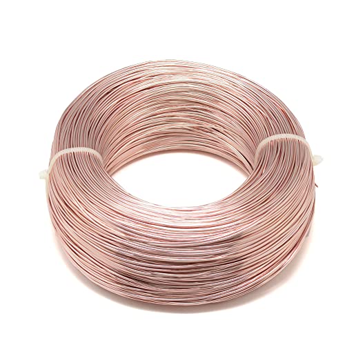 FASOLI Aluminiumdraht, 0,6 mm, 280 m/250 g, Flexible Basteldrähte for Bastelarbeiten, Herstellung, Zubehör, DIY-Material, Verbrauchsmaterialien (Color : Saddle Brown, Size : 0.6mm) von FASOLI