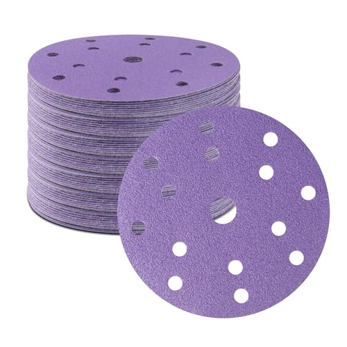 100 Stück 150 mm Schleifscheiben, Körnung 80, Keramik, 15,2 cm, Klett-Schleifscheiben, professionelle Exzenterschleifscheiben für Auto, Holz, Metall, Stahl, Schleifen/Polieren 100 Stück 150 mm Schleifscheiben, Körnung 80, Keramik, 15,2 cm, Klett-Schleifscheiben, professionelle Exzenterschleifscheiben für Auto, Holz, Metall, Stahl, Schleifen/Polieren von FASTPLUS