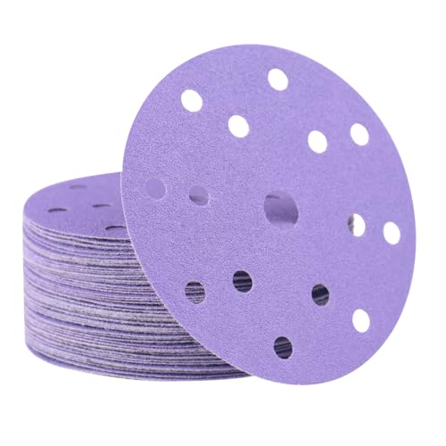 15,2 cm 15-Loch-Folien-Schleifscheiben, Körnung 320, Keramik-Schleifscheiben, 50 Stück, robuste Klettfolienscheiben, Schleifpapier für Nass- und Trockenschleifen, Finishing 15,2 cm 15-Loch-Folien-Schleifscheiben, Körnung 320, Keramik-Schleifscheiben, 50 Stück, robuste Klettfolienscheiben, Schleifpapier für Nass- und Trockenschleifen, Finishing von FASTPLUS