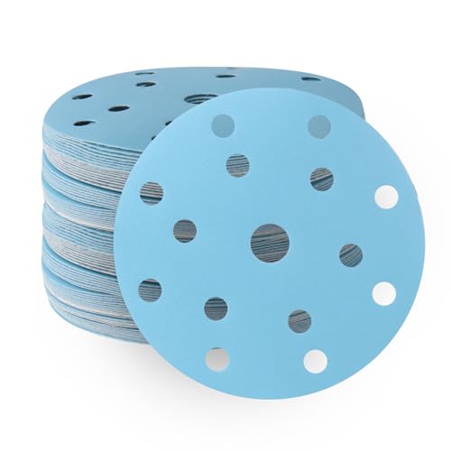 15 cm 15 Loch Schleifscheiben Körnung 120 Klett-Schleifscheibe blaue Keramik-Schleifscheiben, robustes und staubfreies Schleifpapier für Exzenterschleifer, 50 Stück 15 cm 15 Loch Schleifscheiben Körnung 120 Klett-Schleifscheibe blaue Keramik-Schleifscheiben, robustes und staubfreies Schleifpapier für Exzenterschleifer, 50 Stück von FASTPLUS
