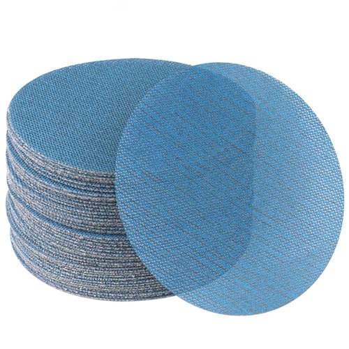 40 Stück Schleifscheiben, 125 mm, Körnung 80-800, Schleifpapier aus Keramik, Klettbefestigung, Schleifpapier, für Schwingschleifer, staubfreies Schleifen Holz, Metall, Wand von FASTPLUS