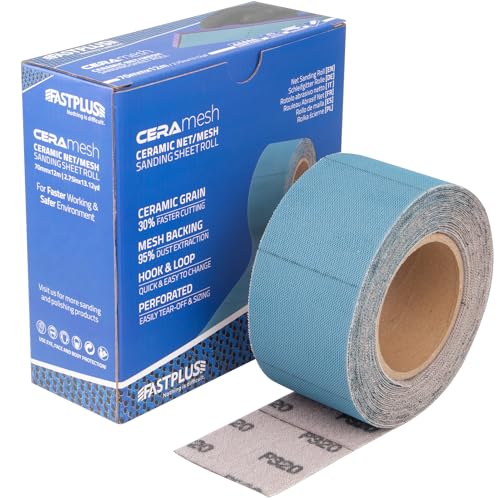 Clean Schleifpapier Rolle 70mmx12m Netz-Grifffolienrolle P180 Schleifpapierrolle Schleifpapier Rolle Selbstklebend Keramisches Zum Schleifen von Holz, Spachtelmasse, Lack, Kunststoff Clean Schleifpapier Rolle 70mmx12m Netz-Grifffolienrolle P180 Schleifpapierrolle Schleifpapier Rolle Selbstklebend Keramisches Zum Schleifen von Holz, Spachtelmasse, Lack, Kunststoff von FASTPLUS