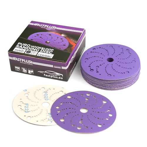 FASTPLUS 150 mm Schleifscheiben, 25 Stück Keramik-Exzenterschleifer, Körnung 80, Mehrloch-Schleifscheibe, langlebig, langlebig und praktisch staubfrei für Exzenterschleifer FASTPLUS 150 mm Schleifscheiben, 25 Stück Keramik-Exzenterschleifer, Körnung 80, Mehrloch-Schleifscheibe, langlebig, langlebig und praktisch staubfrei für Exzenterschleifer von FASTPLUS