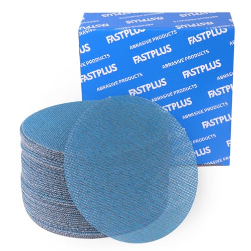 Netz-Schleifscheiben, 150 mm, Netz-Schleifpapier, Klettverschluss, Körnung 180, staubfrei, für Auto, Holz, Möbel, Boden, Schleifen und Polieren, 40 Stück von FASTPLUS