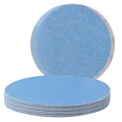 Netzschleifscheiben, 225 mm, 10 Stück, blaues Keramik-Schleifpapier, Klettverschluss, Körnung 400, staubfrei, zum Schleifen und Polieren von Böden, Möbeln, Holz und Automobilen Netzschleifscheiben, 225 mm, 10 Stück, blaues Keramik-Schleifpapier, Klettverschluss, Körnung 400, staubfrei, zum Schleifen und Polieren von Böden, Möbeln, Holz und Automobilen von FASTPLUS
