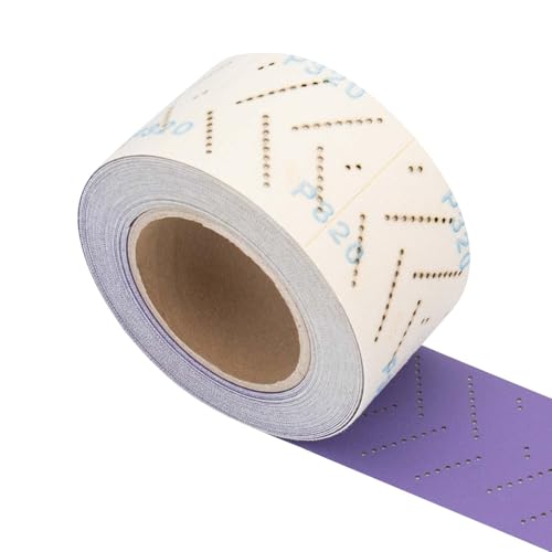 Schleifpapierrolle, Keramik, Violett, 70 mm x 12 m, Schleifrolle, für Autos, mehrere Löcher, zum Entfernen von Beschichtungen, Schleifen von Autos, Körnung 320 Schleifpapierrolle, Keramik, Violett, 70 mm x 12 m, Schleifrolle, für Autos, mehrere Löcher, zum Entfernen von Beschichtungen, Schleifen von Autos, Körnung 320 von FASTPLUS