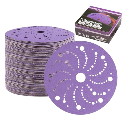 Schleifscheiben, 150 mm, 50 Stück, Körnung 600, Mehrloch-Klettschleifscheibe, langlebig, praktisch staubdicht für Exzenterschleifer Schleifscheiben, 150 mm, 50 Stück, Körnung 600, Mehrloch-Klettschleifscheibe, langlebig, praktisch staubdicht für Exzenterschleifer von FASTPLUS