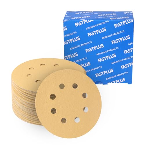 Schleifscheiben 125 mm 8 Löcher Schleifpapier Körnung 60-400 Schleifpapier Aluminiumoxid Gelb Kletthalter Anti-Staub 48 Stück für Orbitalmaschinen Schleifscheiben 125 mm 8 Löcher Schleifpapier Körnung 60-400 Schleifpapier Aluminiumoxid Gelb Kletthalter Anti-Staub 48 Stück für Orbitalmaschinen von FASTPLUS