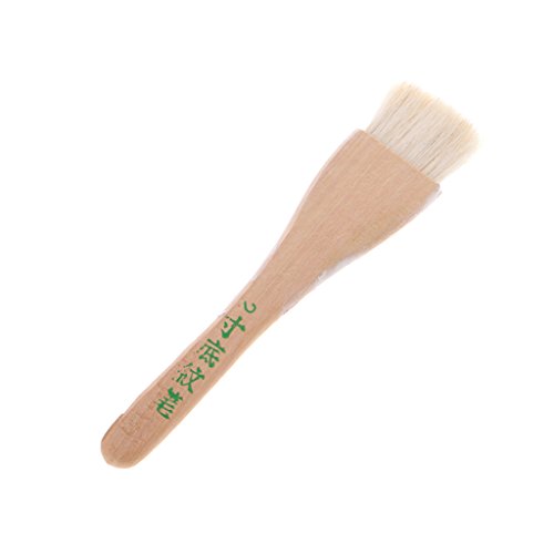 fatteryu Ziegenhaar Griff Art Supplies Aquarell Acryl Holz Öl Pinsel sechs Größen,2in Länge von fatteryu