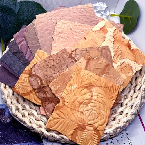 FAURAPMNG 168pcs geprägtes Sammelalbumpapier, gemischtes Vintage -Handwerk strukturiertes Papier Spezialpapier für Scrapbooking Decorative Junk Journal Journaling Supplies DIY -Materialien FAURAPMNG 168pcs geprägtes Sammelalbumpapier, gemischtes Vintage -Handwerk strukturiertes Papier Spezialpapier für Scrapbooking Decorative Junk Journal Journaling Supplies DIY -Materialien von FAURAPMNG