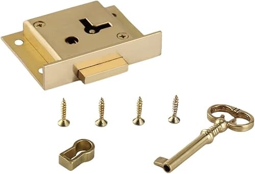Antikes Holzschloss, Schrankschloss, Möbelschloss, Schrankschubladenschlösser, Vintage-Schrankschlösser, Schreibtischschloss, Schrank, dekoratives Schloss, Kastenschloss mit Schlüssel und Schrauben Antikes Holzschloss, Schrankschloss, Möbelschloss, Schrankschubladenschlösser, Vintage-Schrankschlösser, Schreibtischschloss, Schrank, dekoratives Schloss, Kastenschloss mit Schlüssel und Schrauben von FAUSKE
