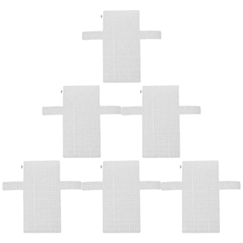 FAVOMOTO 6 Stücke Kunststoff Mesh Blätter Häkeln Tasche Herstellung Teller DIY Handtasche Handtasche Gitter Blätter Kunststoff für Stickerei Tasche Mesh Platten (1) von FAVOMOTO
