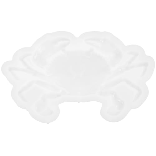 FAVOMOTO Silikon-Krabbenform, Süßigkeitenform, Ozean-Themen-Formen, 3D-Tier-Silikonformen, Krabbe, Fondant, Silikonformen für Heimwerker, Küche, Backutensilien, DIY-Tieranhänger (weiß) von FAVOMOTO