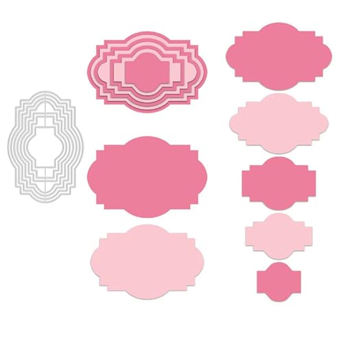 FAWENUCY Scrapbooking-Stanzformen, Schichtrahmen, Metall-Stanzformen für Kartenherstellung, Papierbastel-Stanzschablone, Hintergrundprägeschablonen, DIY-Album-Dekoration, Spitzenbordüre, 8,6 x 12,5 cm FAWENUCY Scrapbooking-Stanzformen, Schichtrahmen, Metall-Stanzformen für Kartenherstellung, Papierbastel-Stanzschablone, Hintergrundprägeschablonen, DIY-Album-Dekoration, Spitzenbordüre, 8,6 x 12,5 cm von FAWENUCY