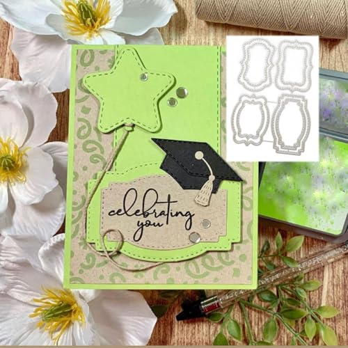 FAWENUCY Scrapbooking-Stanzformen, rechteckiger Rahmen, Metall-Stanzformen für Kartenherstellung, Papierbastel-Stanzschablone, Hintergrundprägeschablonen, DIY-Album-Dekor (Etiketten-Set C, 99,5 x 13,7 FAWENUCY Scrapbooking-Stanzformen, rechteckiger Rahmen, Metall-Stanzformen für Kartenherstellung, Papierbastel-Stanzschablone, Hintergrundprägeschablonen, DIY-Album-Dekor (Etiketten-Set C, 99,5 x 13,7 von FAWENUCY