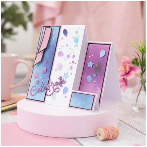 FAWENUCY Scrapbooking-Stanzformen, rechteckiger Rahmen, Metall-Stanzformen für Kartenherstellung, Papierbastel-Stanzschablone, Hintergrundprägeschablonen, DIY-Album-Dekor (Lace-Serie E, 15,4 x 4,7 cm) FAWENUCY Scrapbooking-Stanzformen, rechteckiger Rahmen, Metall-Stanzformen für Kartenherstellung, Papierbastel-Stanzschablone, Hintergrundprägeschablonen, DIY-Album-Dekor (Lace-Serie E, 15,4 x 4,7 cm) von FAWENUCY