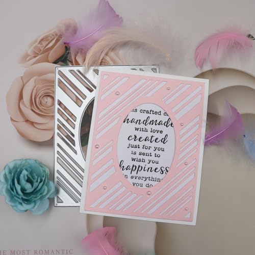 FAWENUCY Scrapbooking-Stanzformen, rechteckiger Rahmen, Metall-Stanzformen für Kartenherstellung, Papierbastel-Stanzschablone, Hintergrundprägeschablonen, DIY-Album-Dekor (ovaler Rahmen, 12,5 x 9,5 cm FAWENUCY Scrapbooking-Stanzformen, rechteckiger Rahmen, Metall-Stanzformen für Kartenherstellung, Papierbastel-Stanzschablone, Hintergrundprägeschablonen, DIY-Album-Dekor (ovaler Rahmen, 12,5 x 9,5 cm von FAWENUCY