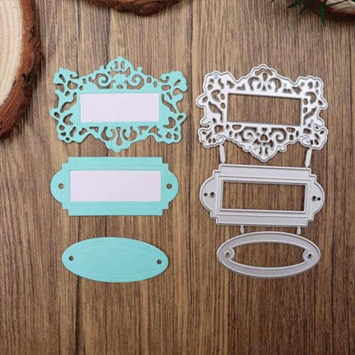 FAWENUCY Scrapbooking-Stanzformen, rechteckiger Rahmen, Metall-Stanzformen für Kartenherstellung, Papierbastel-Stanzschablone, Hintergrundprägeschablonen, DIY-Album-Dekoration (Memo-Etikett, 6,7 x FAWENUCY Scrapbooking-Stanzformen, rechteckiger Rahmen, Metall-Stanzformen für Kartenherstellung, Papierbastel-Stanzschablone, Hintergrundprägeschablonen, DIY-Album-Dekoration (Memo-Etikett, 6,7 x von FAWENUCY