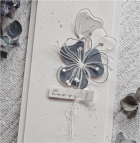 FAWENUCY Scrapbooking Stanzschablonen, Blume Metall Stanzformen für Kartenherstellung, Papier Handwerk Stanzschablone Floral Prägeschablonen DIY Album Dekor (Lotusblume 5 x 4,3 Zoll) von FAWENUCY