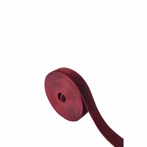 Samtband-Set, 20 m, Samtbandspule für Weihnachtskranz, Dekoration, handgefertigte Bastelarbeiten, Ornamente, Geschenkverpackungen und Schleifenherstellung, Burgunderrot, 1,6 cm - 4,5 m Samtband-Set, 20 m, Samtbandspule für Weihnachtskranz, Dekoration, handgefertigte Bastelarbeiten, Ornamente, Geschenkverpackungen und Schleifenherstellung, Burgunderrot, 1,6 cm - 4,5 m von FAYADA